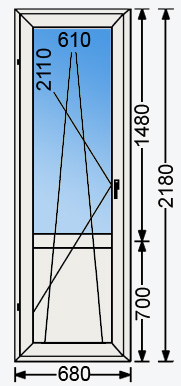 балконная дверь из профиля пвх