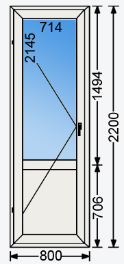 балконная дверь из профиля пвх
